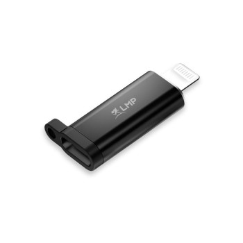 LMP USB-C (f) for Lightning (m) Adapter, MFi, PD, Aluminium, black 