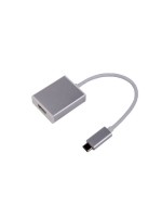 LMP USB-C 3.1 zu HDMI 2.0 Adapter, Aluminium Gehäuse, silber