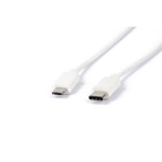 LMP USB2.0 TypC -  MicroB cable, 1m, 480Mbps, white, bis 3A Strom