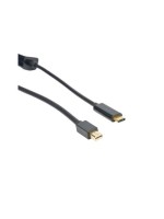 LMP USB-C 3.1 zu Mini-Displayport Kabel, 4K support 60Hz, schwarz, 1.8m
