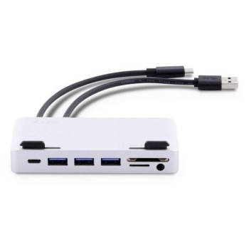 LMP Attach Hub 7 Port Silver, USB-C,3x USB3.0,Card-Reader,Audio LMP Attach Hub 7 Port Silver, USB-C,3x USB3.0,Card-Reader,Audio