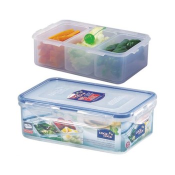 Lock & Lock Vorratsdose avec Einsätzen 1.0l, B: 13.4cm H: 6.9cm T: 20.5cm Lock & Lock Vorratsdose avec Einsätzen 1.0l, B: 13.4cm H: 6.9cm T: 20.5cm