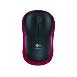 Logitech M185 wireless Mouse Red, USB 2.4GHz verstaubar