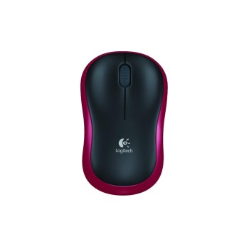 Logitech M185 wireless Mouse Red, USB 2.4GHz verstaubar Logitech M185 wireless Mouse Red, USB 2.4GHz verstaubar