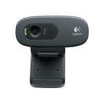 Logitech HD Webcam C270 3-MP, integriertes Mikrofon avec RightSound, USB
