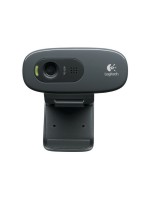 Logitech HD Webcam C270 3-MP, integriertes Mikrofon avec RightSound, USB