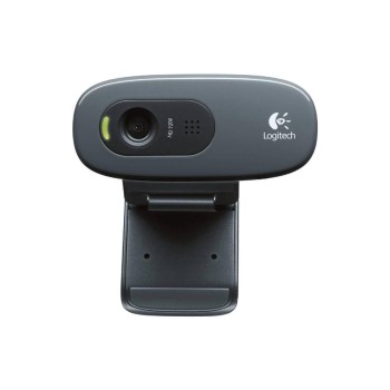Logitech HD Webcam C270 3-MP, integriertes Mikrofon avec RightSound, USB