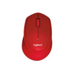 Logitech M330 Silent Plus Mouse red, USB 2.4GHz