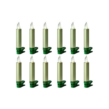 Lumix LED Baumkerze Superlight Mini 12er, StarterSet, cashmer H: 9cm, with Fb.+ Bat. Lumix LED Baumkerze Superlight Mini 12er, StarterSet, cashmer H: 9cm, with Fb.+ Bat.