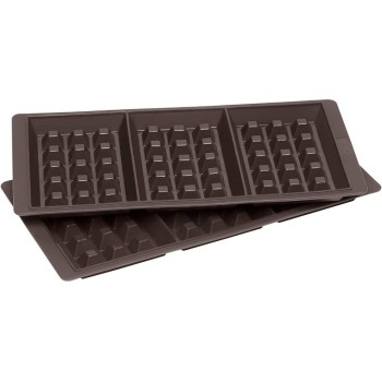 Lurch Moule de cuisson Flexi Gaufre 2 pièces, marron