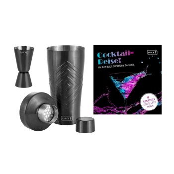Lurch Coktail-Set, 3-teilig Shaker & Rezeptbuch Lurch Coktail-Set, 3-teilig Shaker & Rezeptbuch