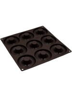 Lurch Backform Flexi Donuts, Silikon, 26x26cm, for 9 Donuts 8cm
