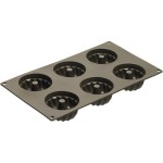 Lurch Backform Flexi Gugelhupf Mini, Silikon, 30x17.5x3.5cm, 6-fach 3x6.8cm