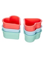 Lurch Set di teglie da forno Flexi Coeurs 6 pièces, Multicolore