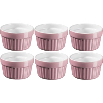 Mäser Services de plats en cocotte OMEA 9.5 cm, 6 pièces, rose