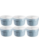 Mäser Services de plats en cocotte OMEA 9.5 cm, 6 pièces, bleu clair