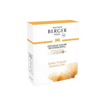 MAISON BERGER Refill for Autodiffusor, Energy Zestes Toniques, 2 Stück MAISON BERGER Refill for Autodiffusor, Energy Zestes Toniques, 2 Stück