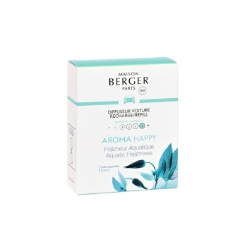 MAISON BERGER Refill for Autodiffusor, Happy, Aquatische Frische, 2 Stück MAISON BERGER Refill for Autodiffusor, Happy, Aquatische Frische, 2 Stück