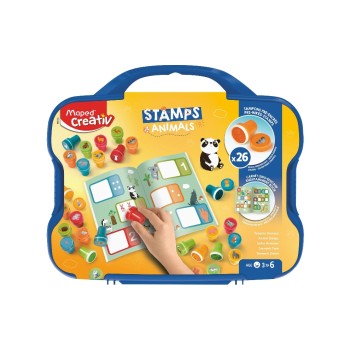 Maped Stempelset Tiere 27-teilig, divers Inhalte