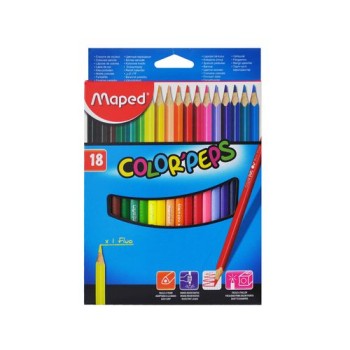 maped Crayons de couleur Color Peps 18 pièces maped Crayons de couleur Color Peps 18 pièces