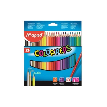 maped Crayons de couleur Color Peps 24 pièces maped Crayons de couleur Color Peps 24 pièces