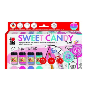Marabu Textil Starter-Set, Sweet Candy