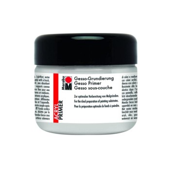 Marabu Gesso-Grundierung 808, 225ml, hochdeckende Acryl-Grundierung