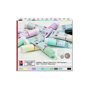 Marabu Kreidefarbe Chalky-Chic, 12 x 100 ml