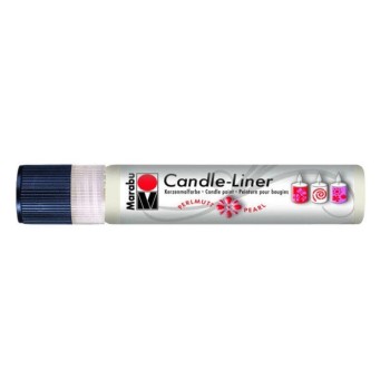 Marabu Kerzenmalfarbe 25ml, Candle-Liner white