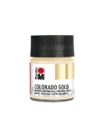 Marabu Metallic-Effektfarbe Colorado Gold, 50 ml, whitegold