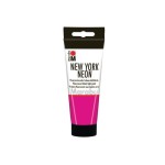 Marabu Peinture fluorescente sous lumière noire New York Neon 100 ml, Rose