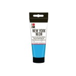 Marabu Peinture fluorescente sous lumière noire New York Neon 100 ml, Bleu