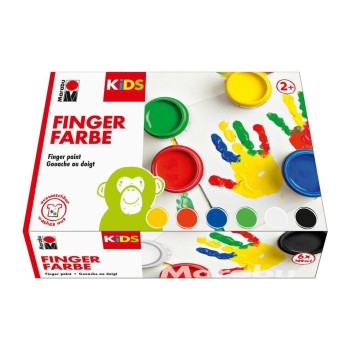 Marabu Fingerfarbe, 6 x 100ml