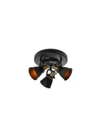 MARKSLOJD Alton 3L Deckenleuchte black , 107854, exkl. 3x E14 40W, Dimmbar