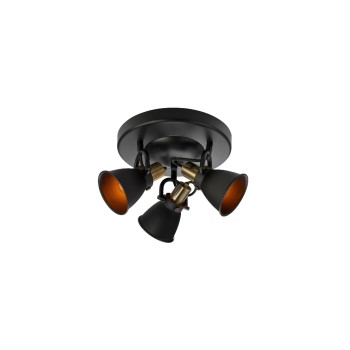 MARKSLOJD Alton 3L Deckenleuchte black , 107854, exkl. 3x E14 40W, Dimmbar