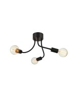 Markslöjd Plafonnier Medusa 3 l 3x E27, Noir