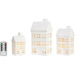 Markslöjd Maisons en céramique Eton, set de 3