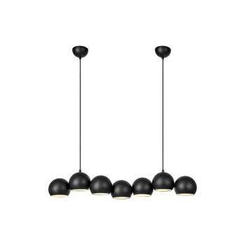 Markslöjd CUPOLO Hängeleuchte 7L Schwarz, E14 max. 40W (7x), 150cm Textilkabel Markslöjd CUPOLO Hängeleuchte 7L Schwarz, E14 max. 40W (7x), 150cm Textilkabel