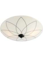 Markslöjd Plafonnier LIA 2 flammes blanc / noir