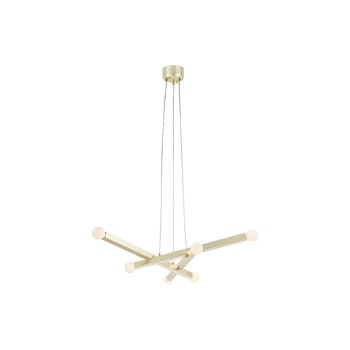 Markslöjd Pendelleuchte STACK, 6L, messing