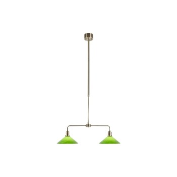 Markslöjd Pendelleuchte VELA, 2L, antiker messing/grün