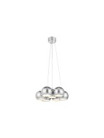 Markslöjd Lampe suspendue CUPOLO 7-flamme chrome, rond