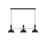 MARKSLOJD Larry Pendelleuchte Schwarz, 106971, E27 3x 60W, Dimmbar