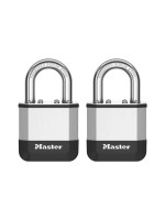 Masterlock Cadenas Elite 45 mm 2er Argenté Caoutchouc
