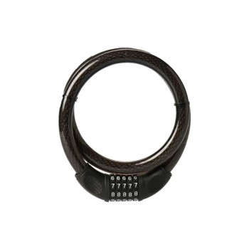 Masterlock Cadenas à câble 8282EURDPRO Noir PVC/Acier