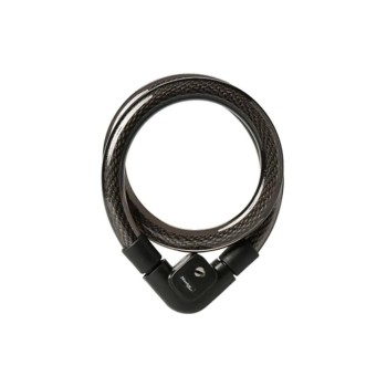 Masterlock Cadenas à câble 8284EURDPRO Noir PVC/Acier