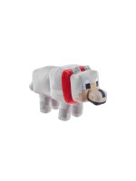 Mattel Minecraft 8 : peluche « Loup apprivoisé » (modèle de base) souple, 20 cm