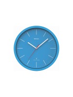 MAUL Wanduhr MAULjump, blue, D: 30.5 cm, T: 4 cm,  Funkuhr
