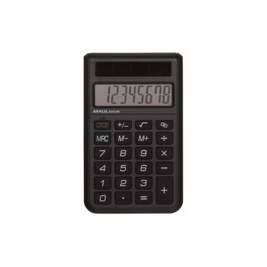 Maul Calculatrice ECO 250, 8 chiffres, noir