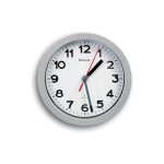 MAUL Wanduhr MAULstep 20RC, Silber, inkl. 1 Batterie 1.5 V (AA)